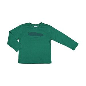 Mayoral Emerald Long Sleeve Tee with Car Graphic